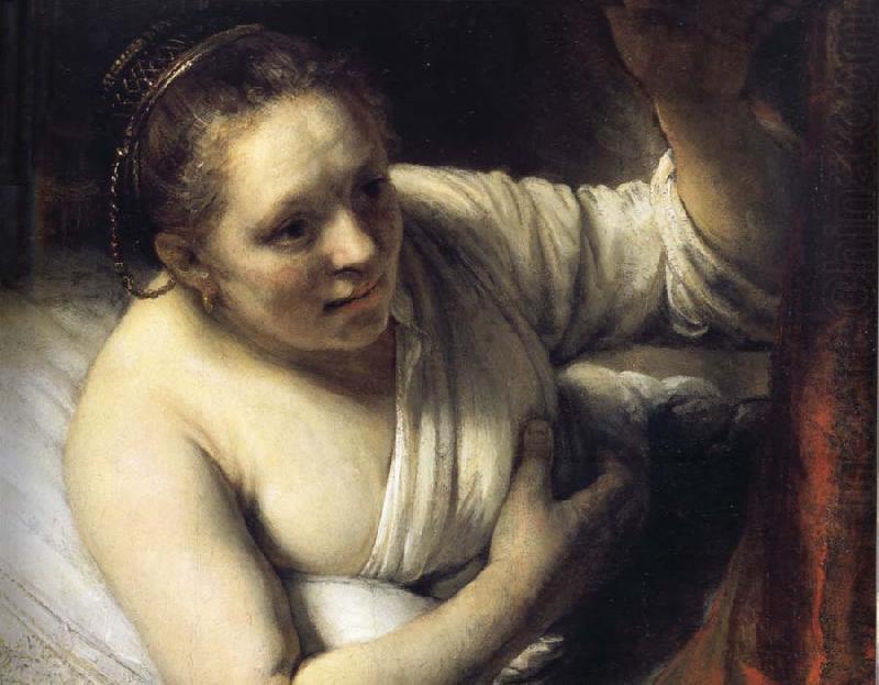 Young Woman in Bed, REMBRANDT Harmenszoon van Rijn